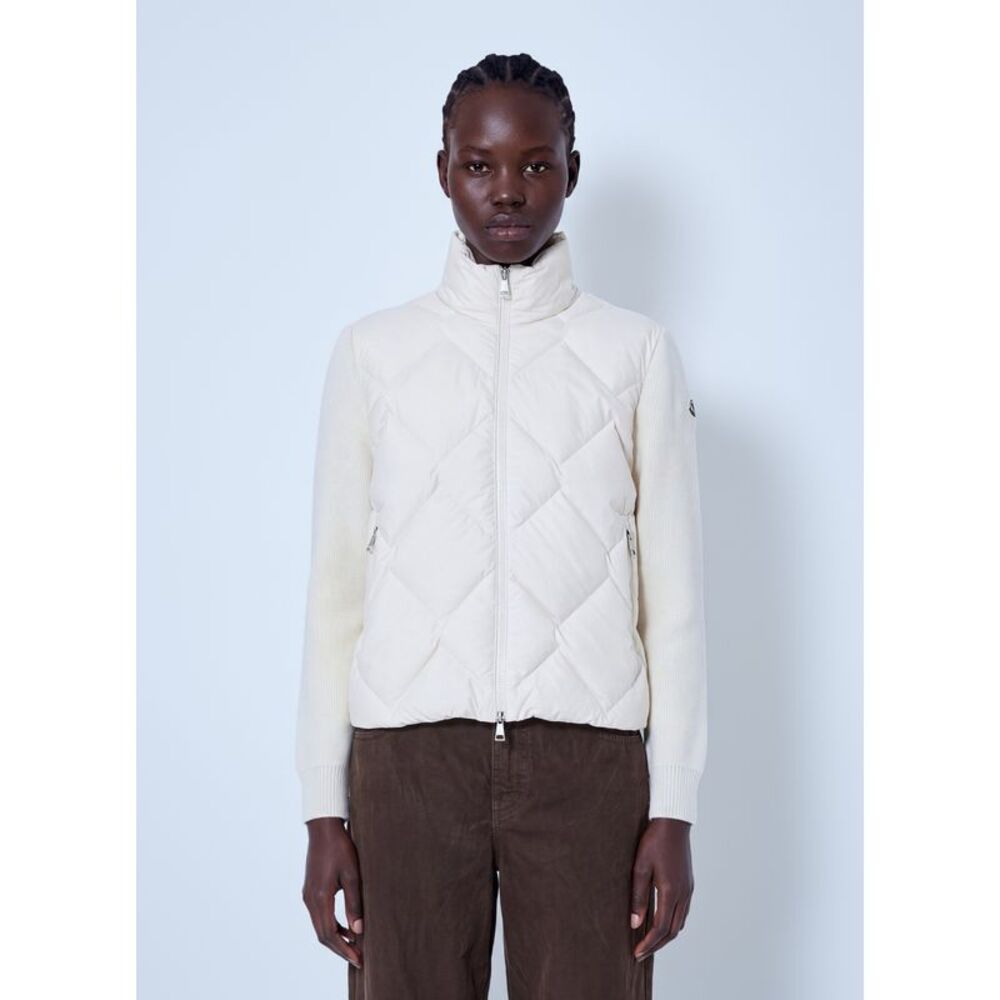Moncler Women Wool & Cashmere Padded Zip-Up Cardigan